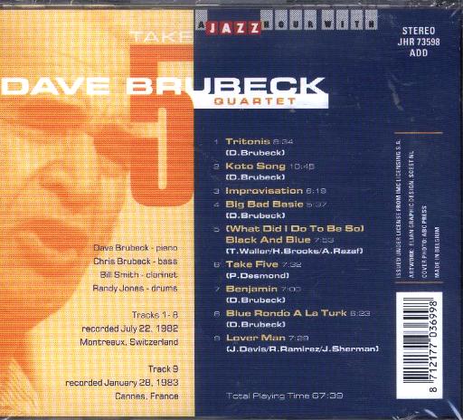 Dave Brubeck Quartet - Take Five - Click Image to Close